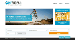 Desktop Screenshot of bikeshops.de