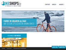 Tablet Screenshot of bikeshops.de